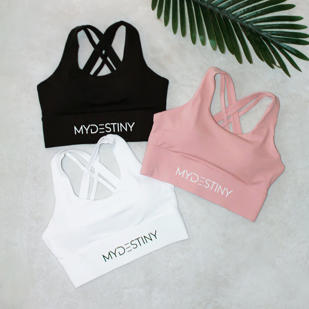 Pink Sports Bra Supportive